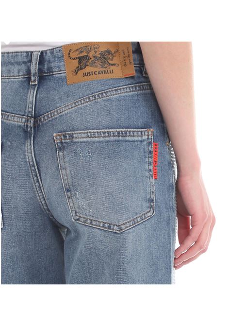 Jeans baggy ricoperto di brillantini Just Cavalli JUST CAVALLI | Pantaloni | 76PAB5BC CDW87904